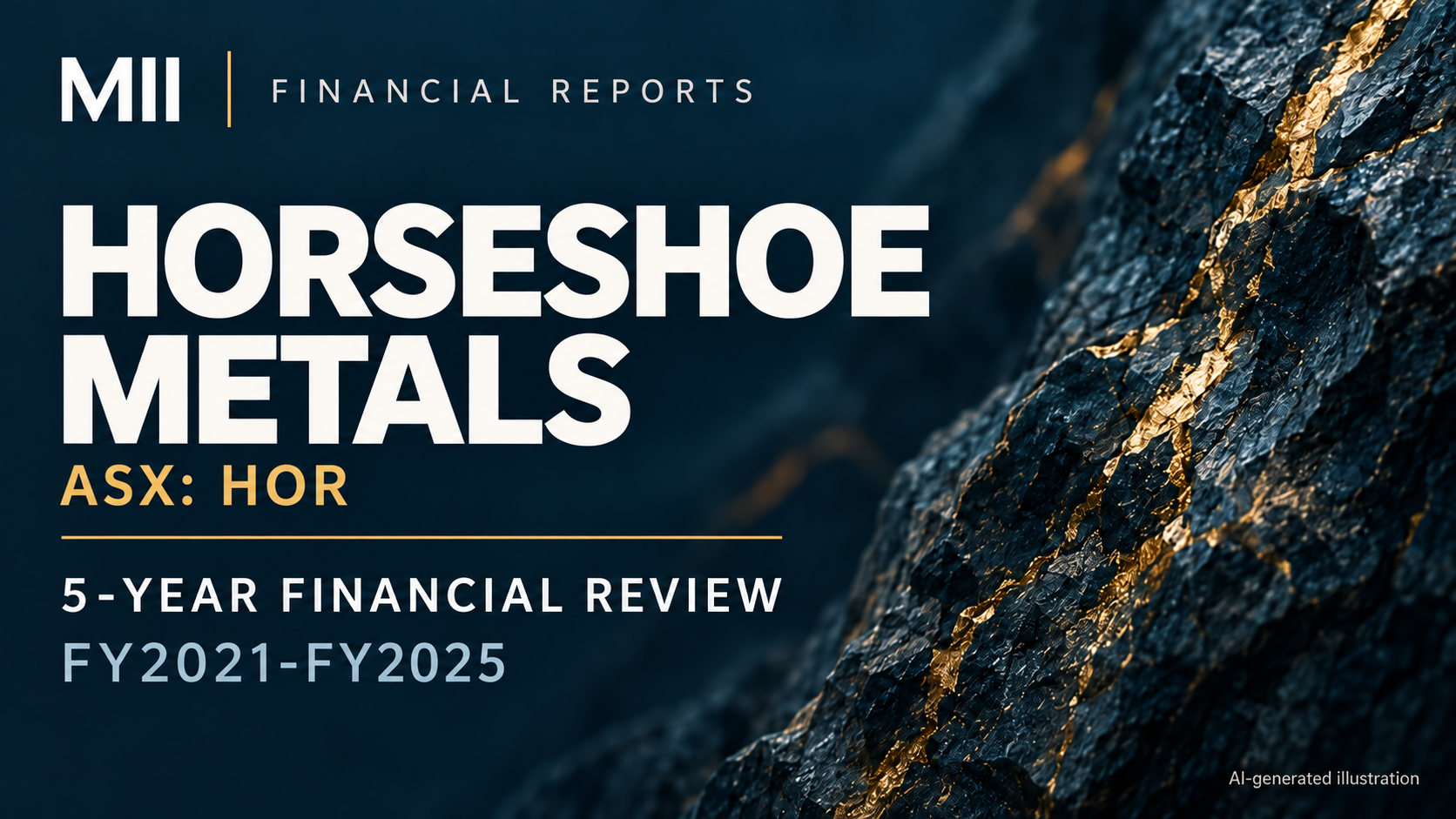 Horseshoe Metals Limited (ASX: HOR) financial review, FY2021-FY2025 — AI-generated illustration