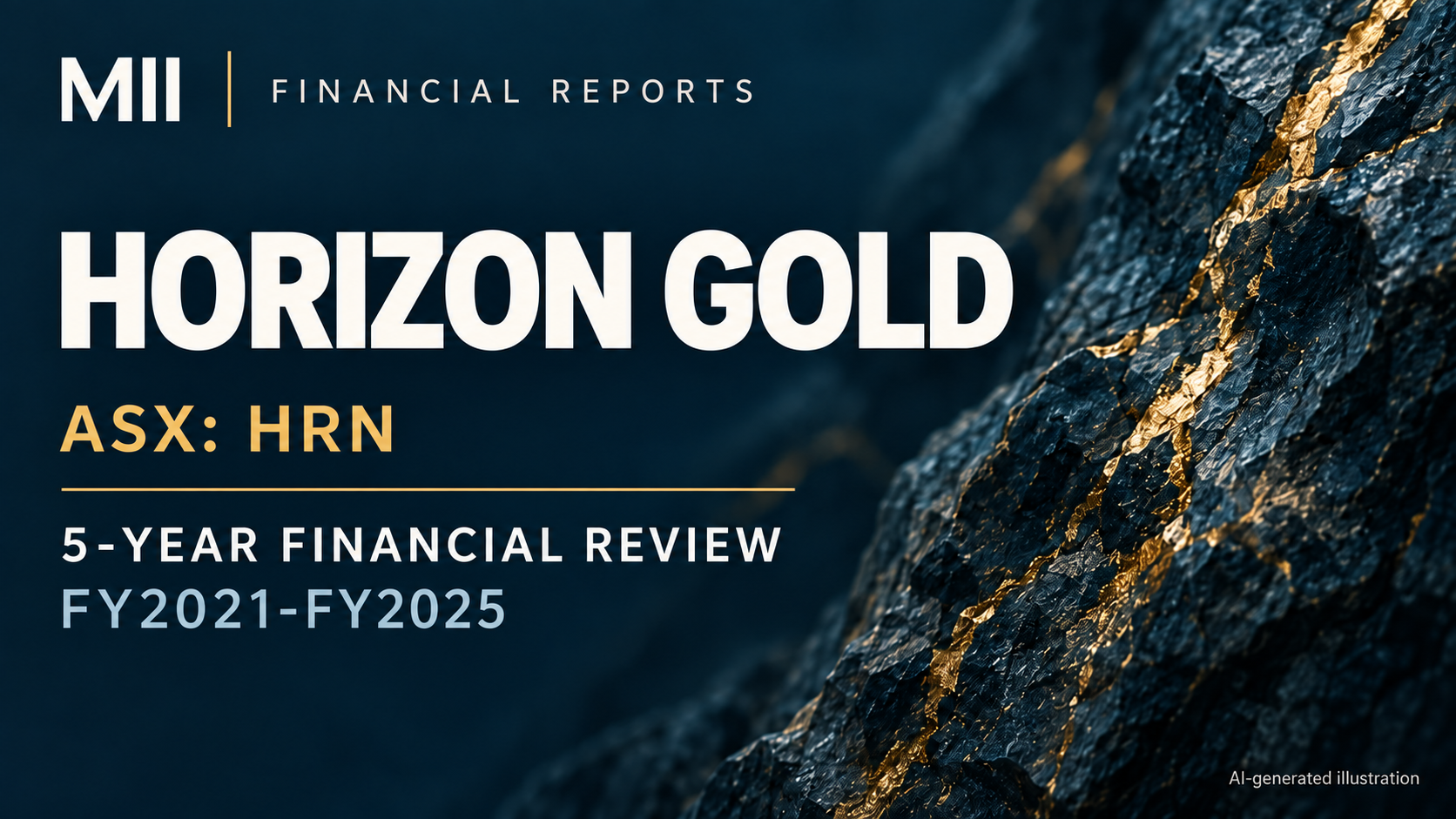 Horizon Gold Limited (ASX: HRN) financial review, FY2021-FY2025 — AI-generated illustration