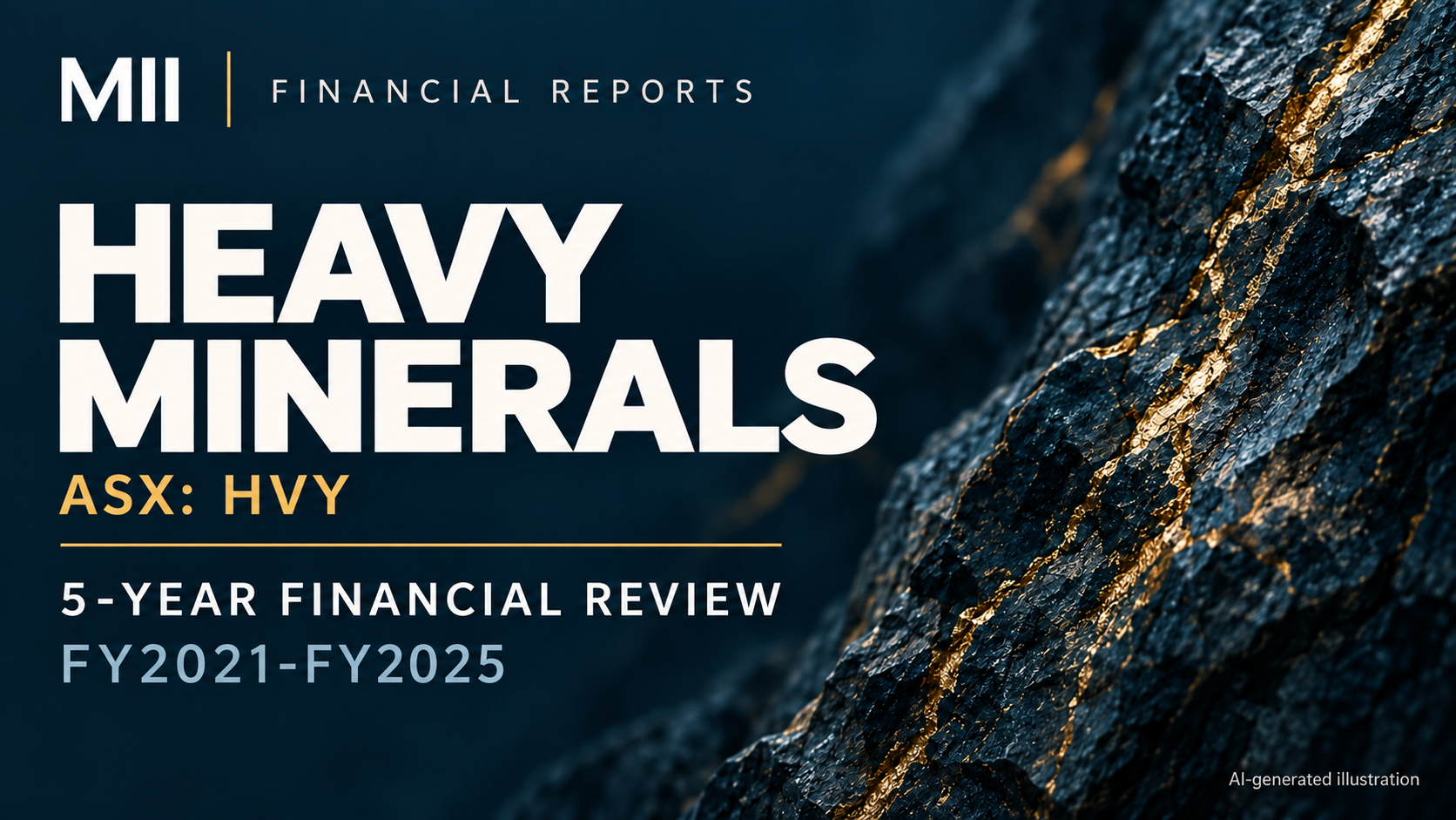 Heavy Minerals Limited (ASX: HVY) financial review, FY2021-FY2025 — AI-generated illustration