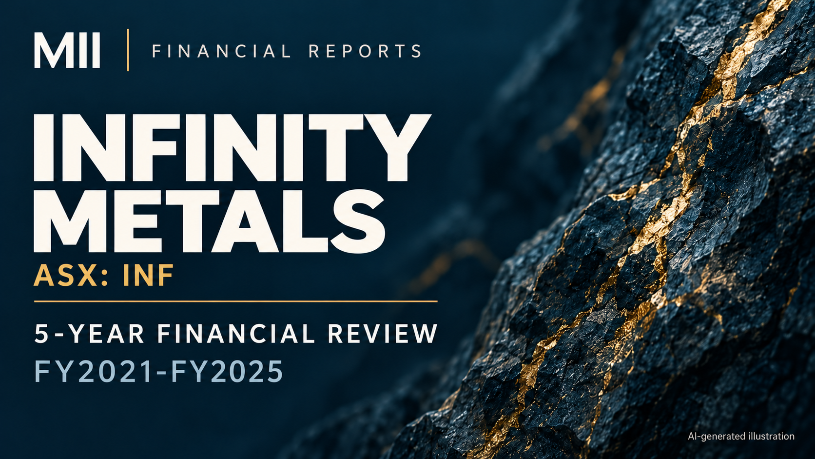 Infinity Metals Limited (ASX: INF) financial review, FY2021-FY2025 — AI-generated illustration