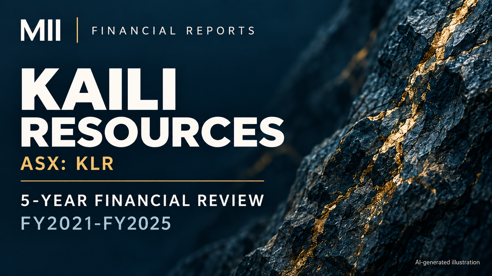 Kaili Resources Limited (ASX: KLR) financial review, FY2021-FY2025 — AI-generated illustration