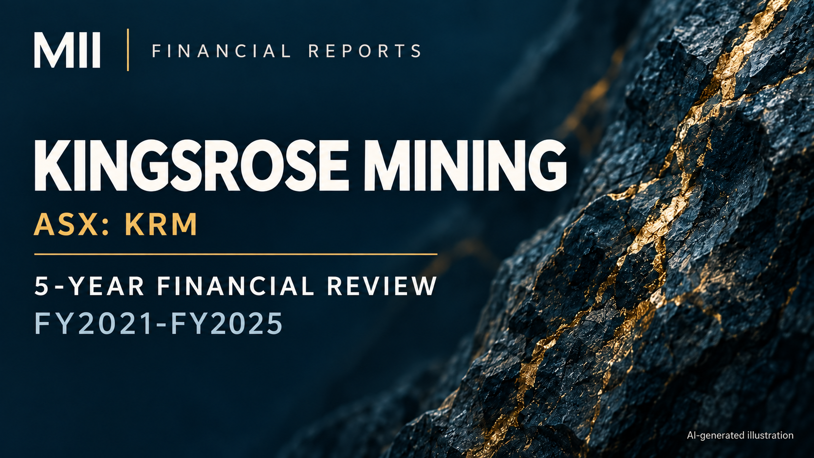 Kingsrose Mining Limited (ASX: KRM) financial review, FY2021-FY2025 — AI-generated illustration