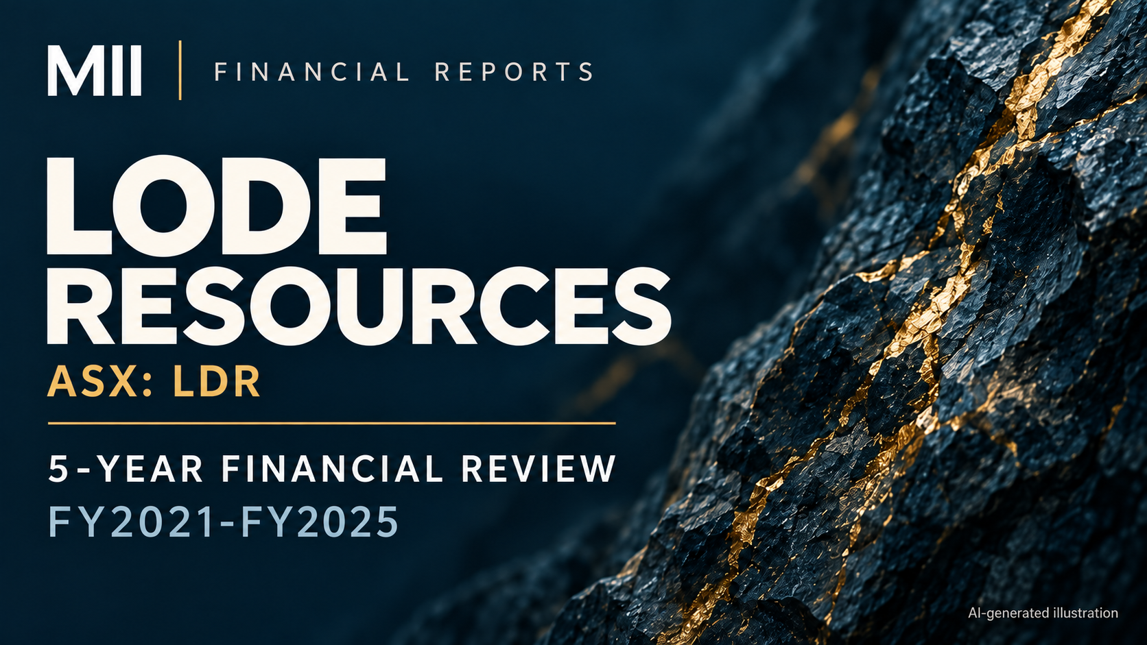 Lode Resources Ltd (ASX: LDR) financial review, FY2021-FY2025 — AI-generated illustration