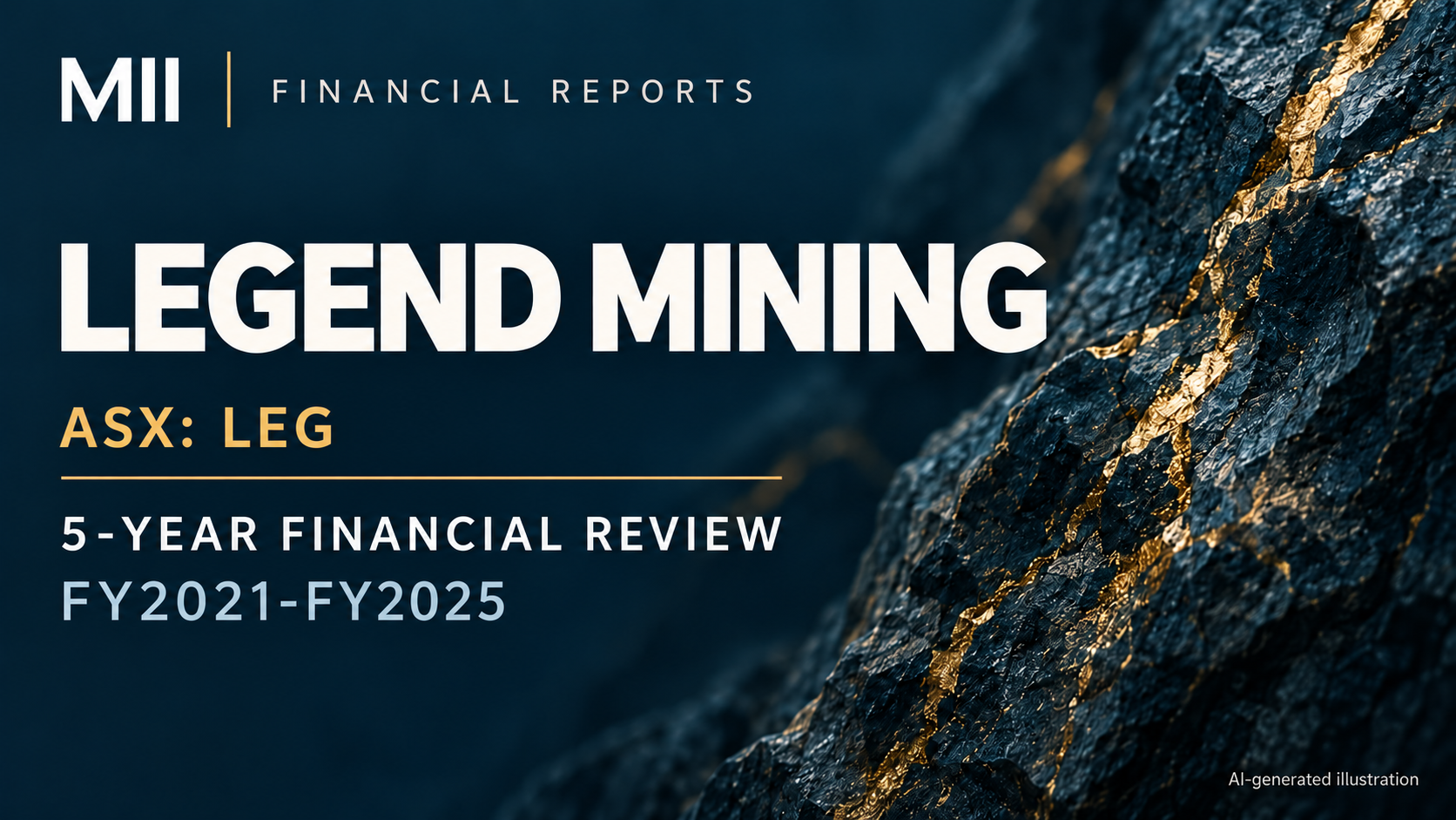 Legend Mining Limited (ASX: LEG) financial review, FY2021-FY2025 — AI-generated illustration