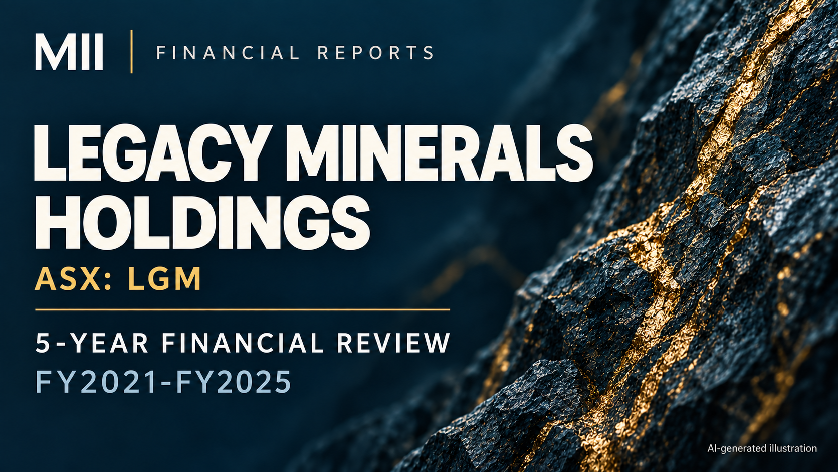 Legacy Minerals Holdings Limited (ASX: LGM) financial review, FY2021-FY2025 — AI-generated illustration