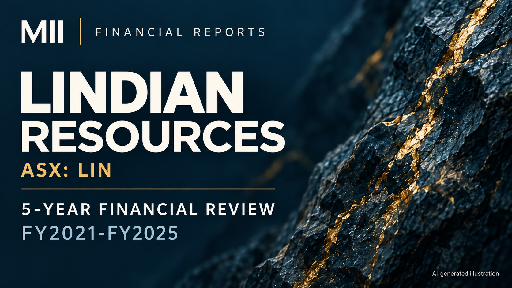 Lindian Resources Limited (ASX: LIN) financial review, FY2021-FY2025 — AI-generated illustration