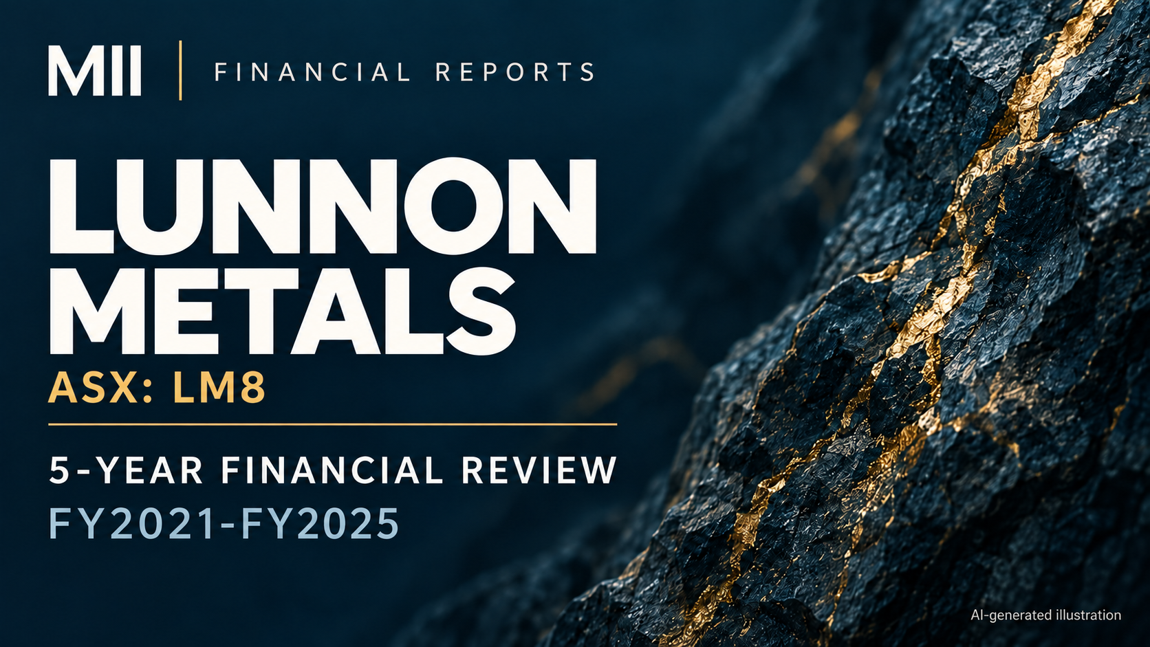 Lunnon Metals Limited (ASX: LM8) financial review, FY2021-FY2025 — AI-generated illustration