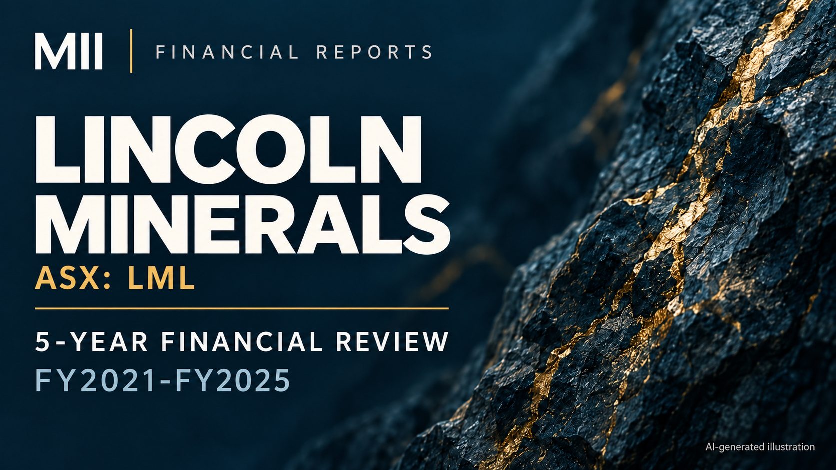 Lincoln Minerals Limited (ASX: LML) financial review, FY2021-FY2025 — AI-generated illustration