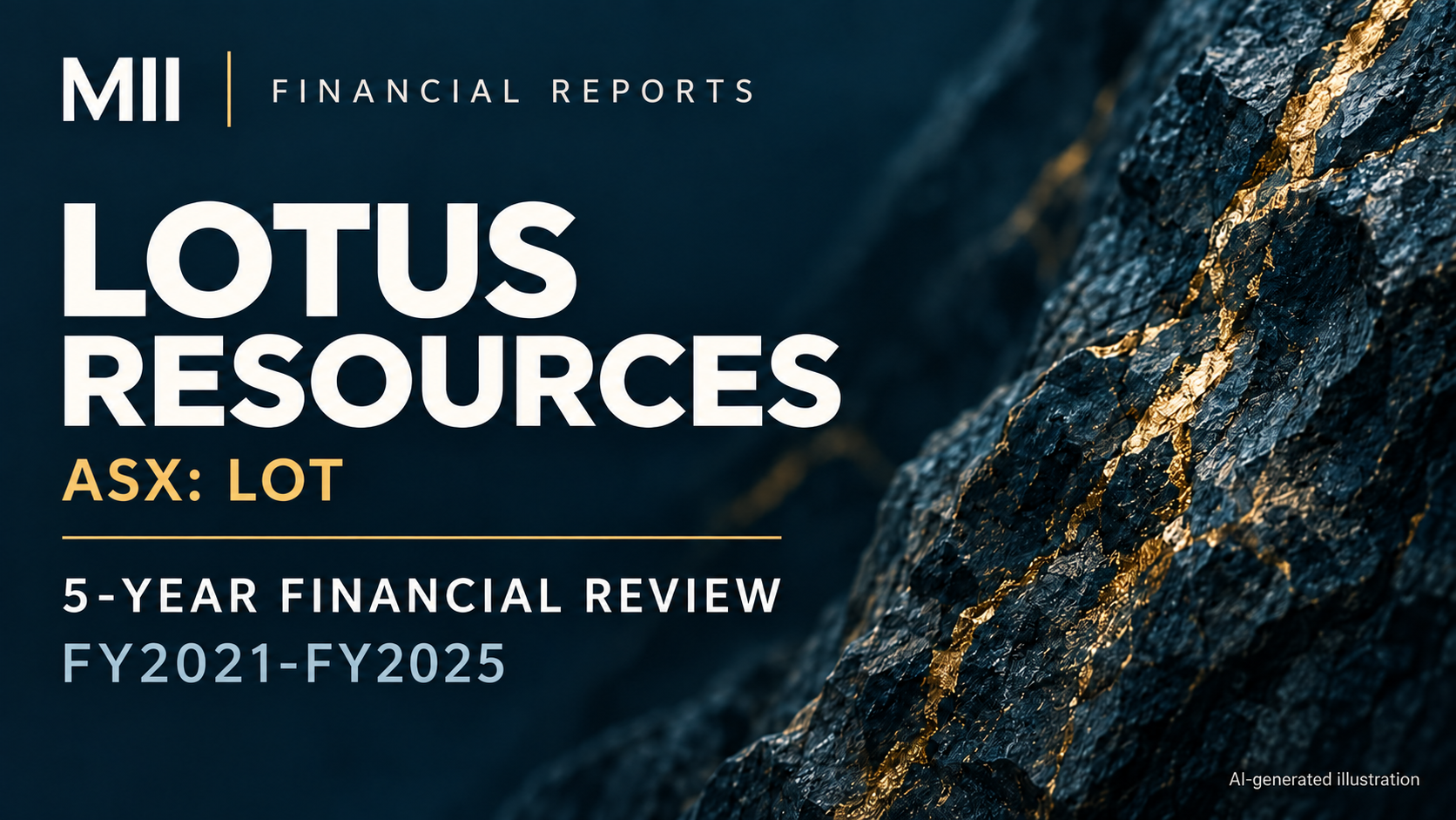 Lotus Resources Limited (ASX: LOT) financial review, FY2021-FY2025 — AI-generated illustration