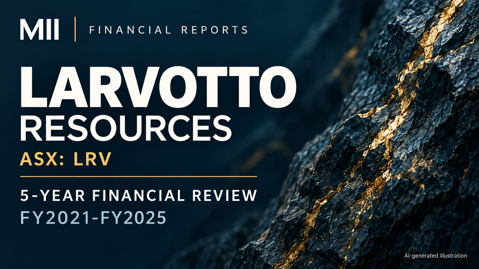 Larvotto Resources Limited (ASX: LRV) financial review, FY2021-FY2025 — AI-generated illustration
