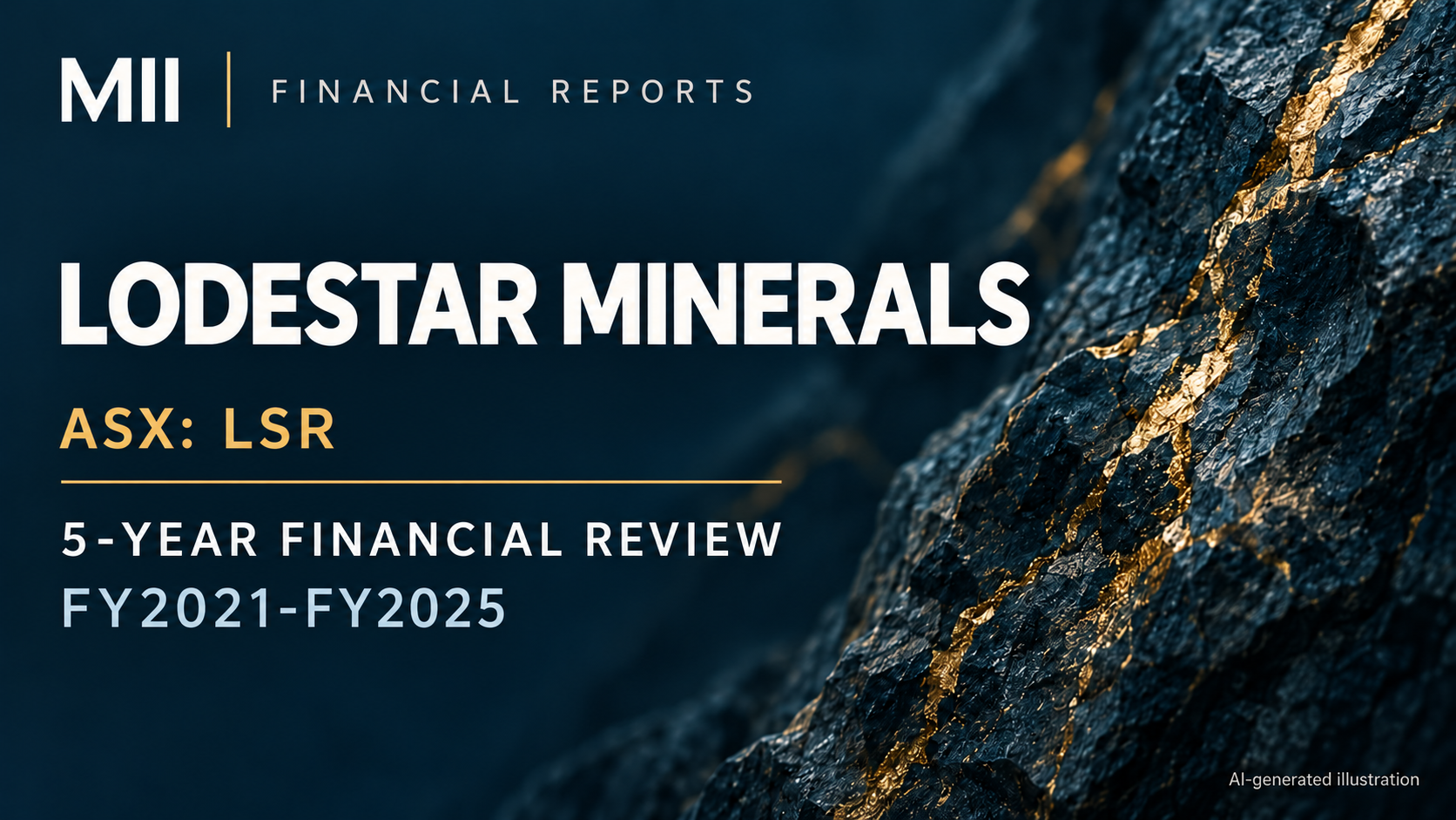 Lodestar Minerals Limited (ASX: LSR) financial review, FY2021-FY2025 — AI-generated illustration