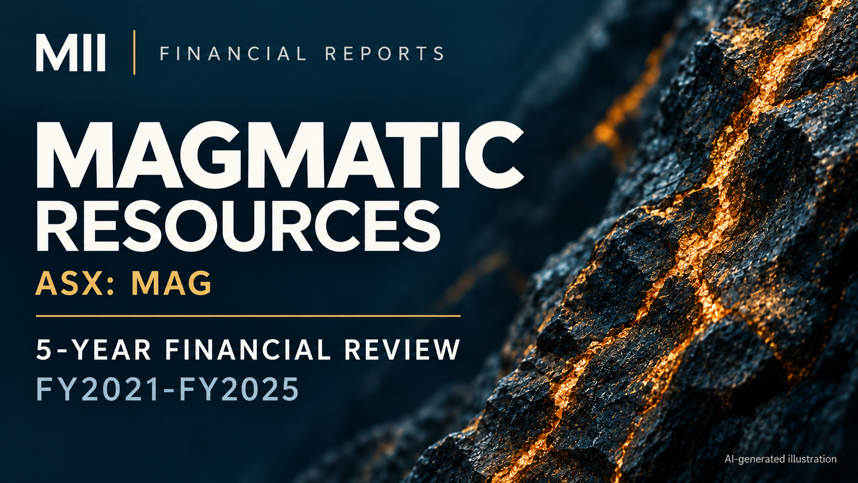 Magmatic Resources Limited (ASX: MAG) financial review, FY2021-FY2025 — AI-generated illustration