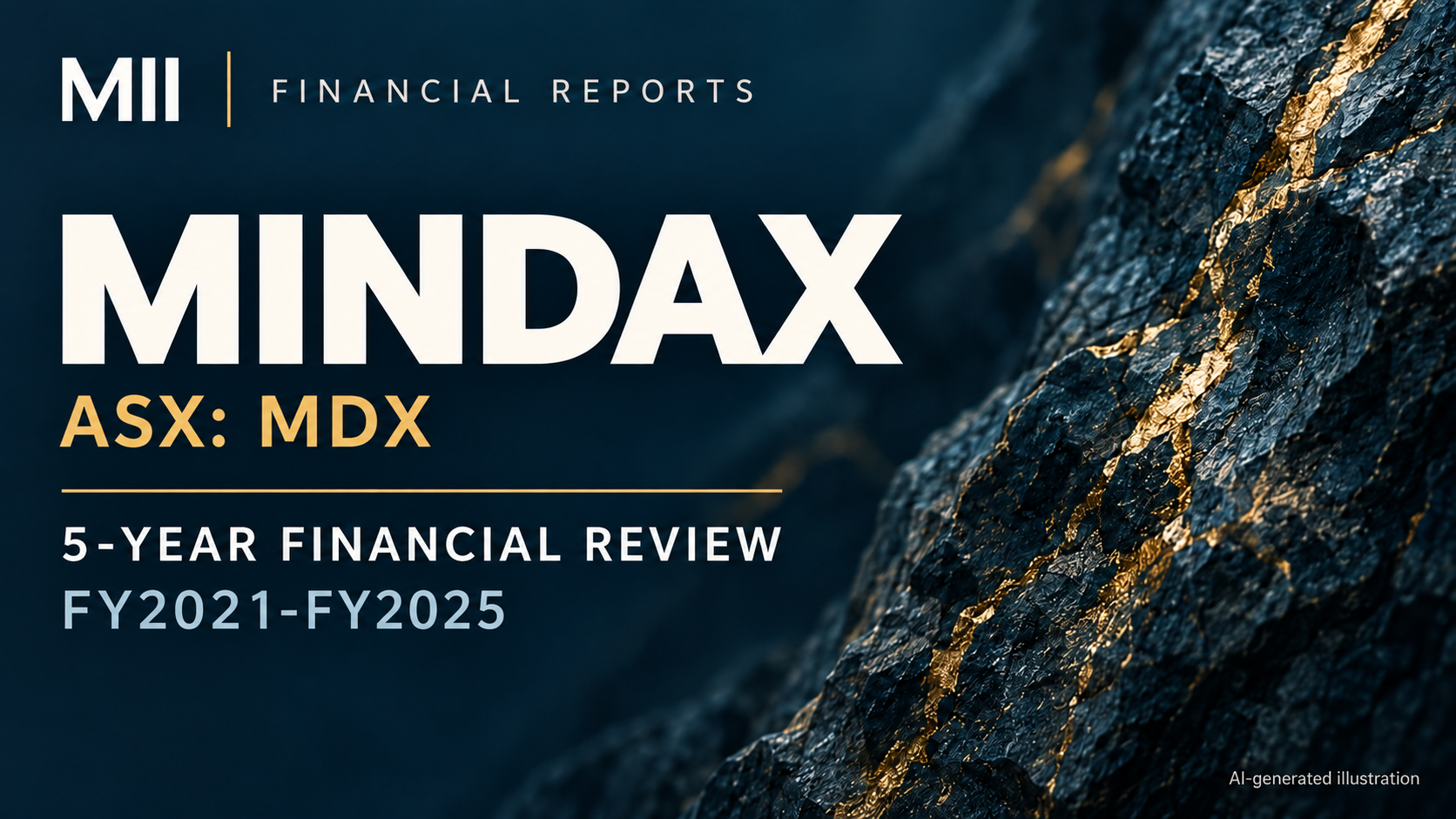 Mindax Limited (ASX: MDX) financial review, FY2021-FY2025 — AI-generated illustration
