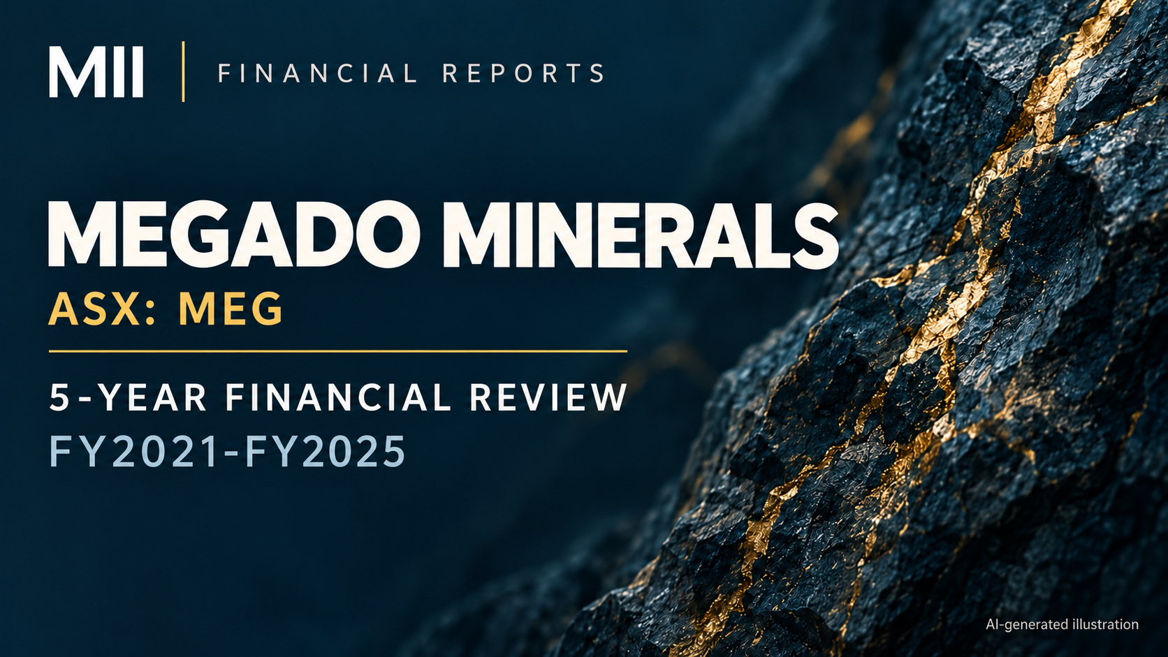 Megado Minerals Limited (ASX: MEG) financial review, FY2021-FY2025 — AI-generated illustration