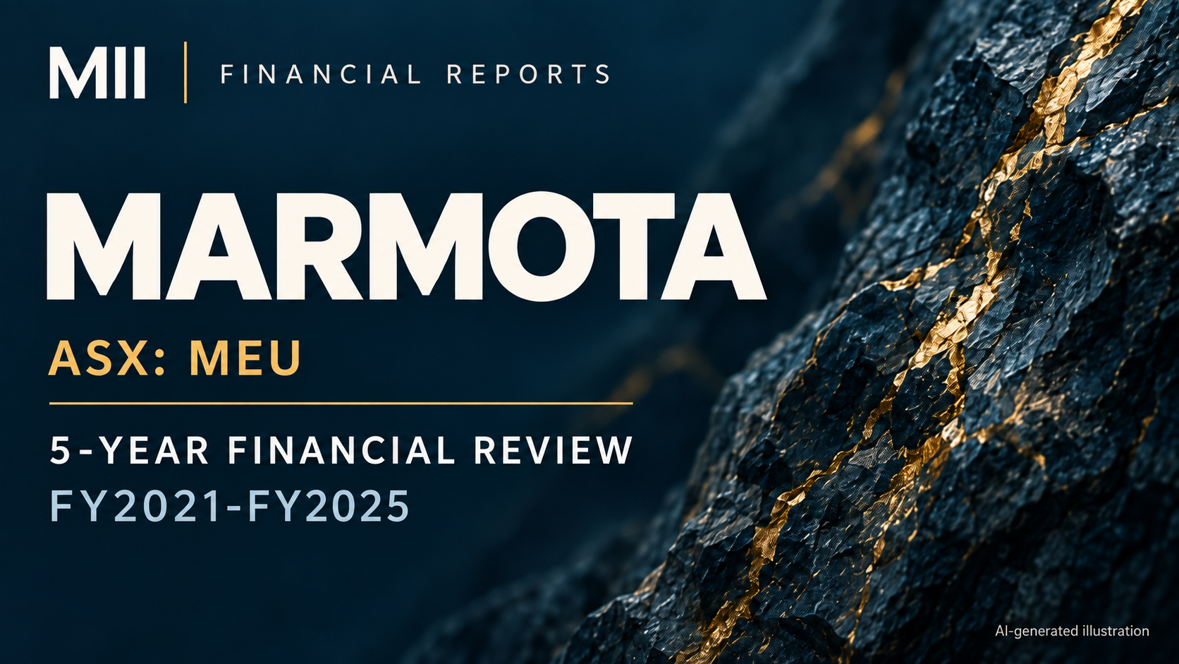 Marmota Limited (ASX: MEU) financial review, FY2021-FY2025 — AI-generated illustration