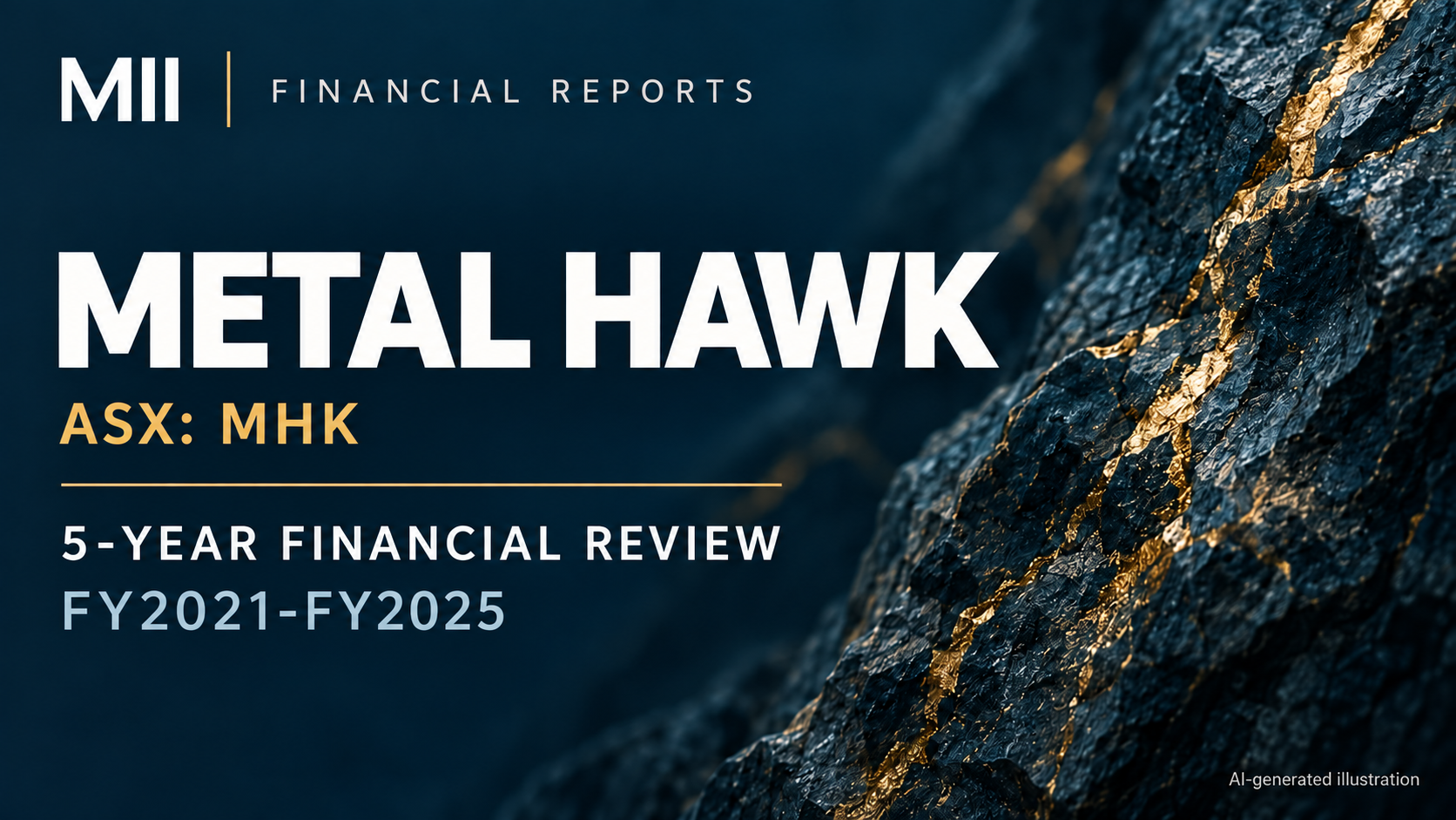 Metal Hawk Limited (ASX: MHK) financial review, FY2021-FY2025 — AI-generated illustration