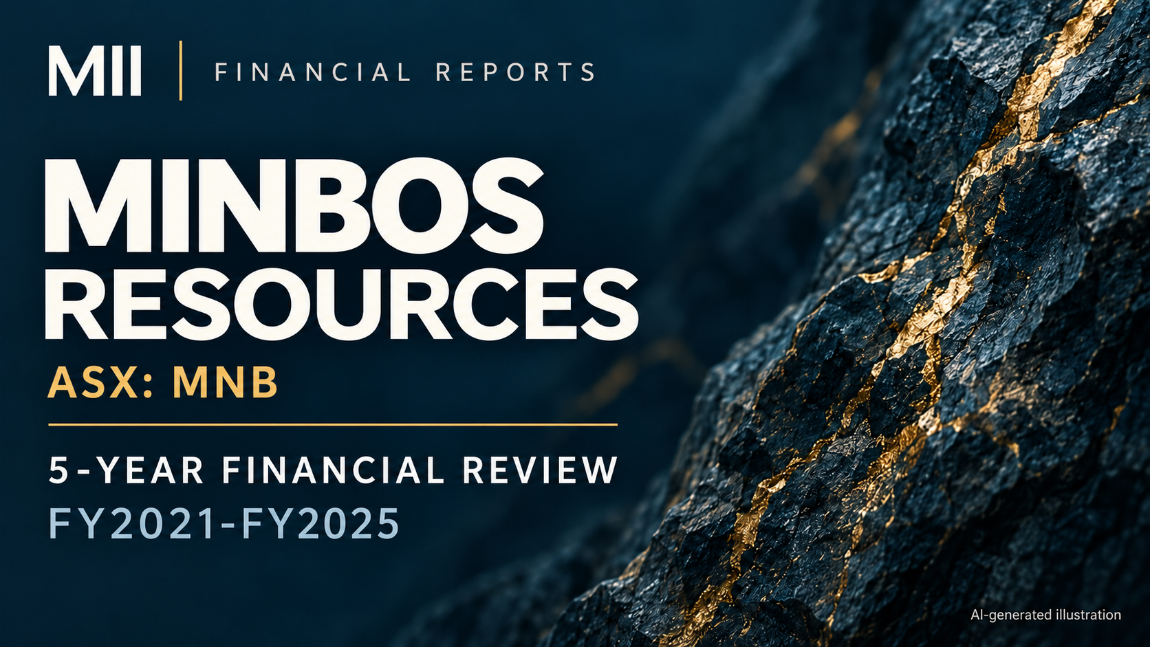Minbos Resources Limited (ASX: MNB) financial review, FY2021-FY2025 — AI-generated illustration