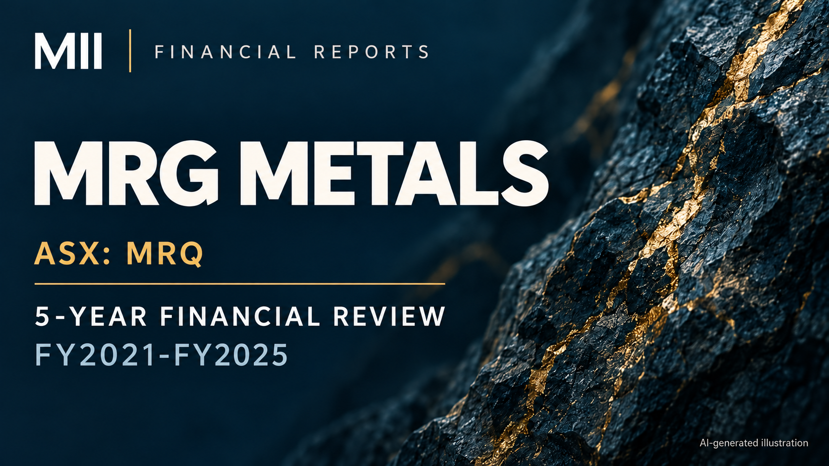 MRG Metals Limited (ASX: MRQ) financial review, FY2021-FY2025 — AI-generated illustration