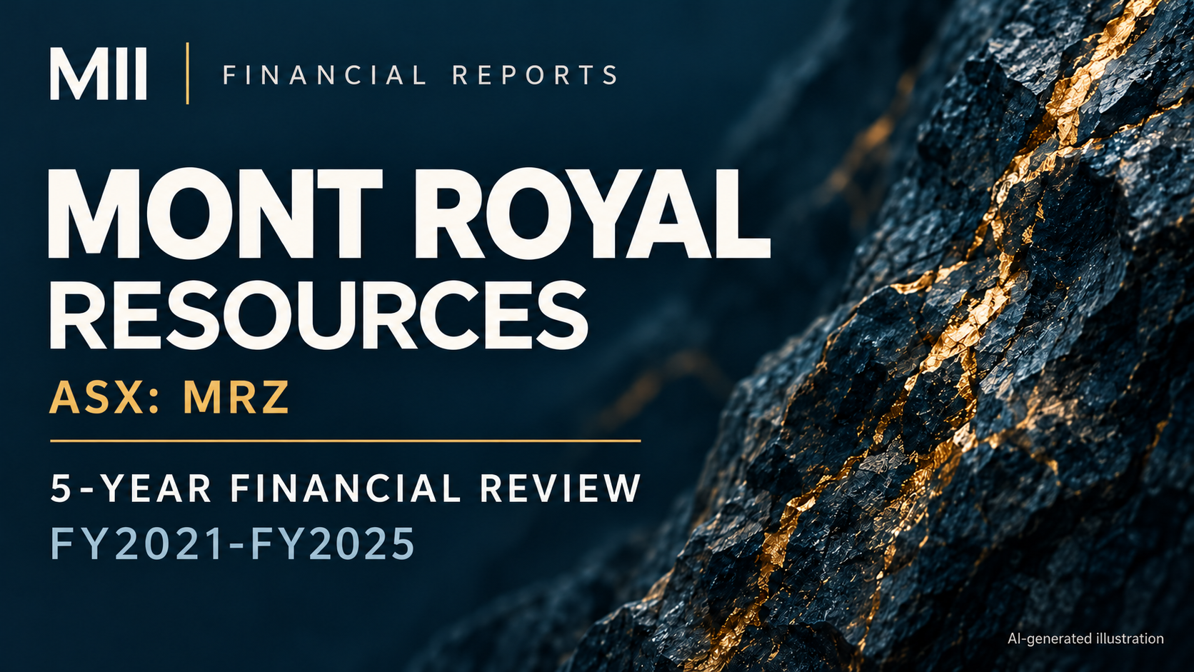 Mont Royal Resources Limited (ASX: MRZ) financial review, FY2021-FY2025 — AI-generated illustration