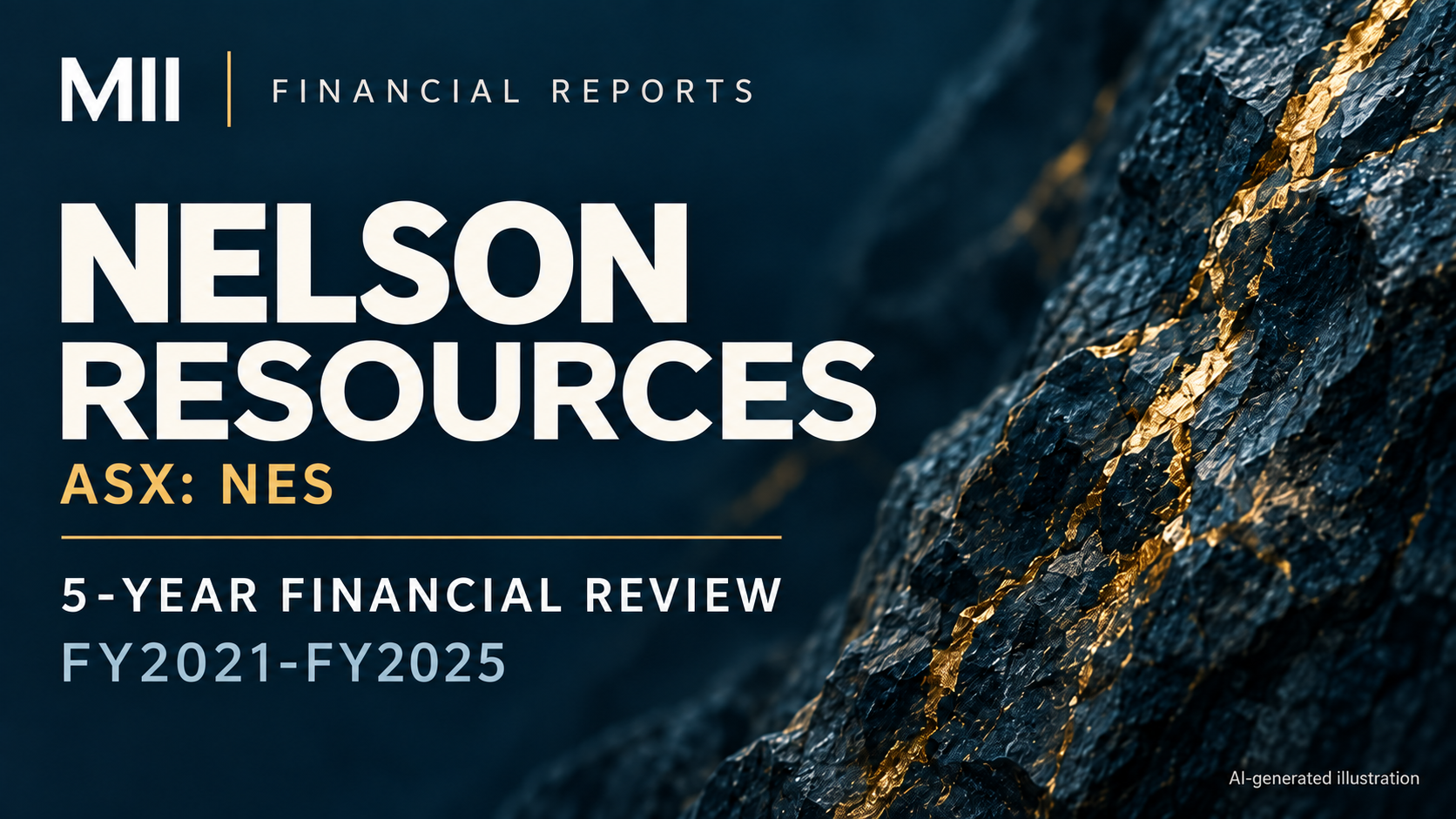 Nelson Resources Limited (ASX: NES) financial review, FY2021-FY2025 — AI-generated illustration