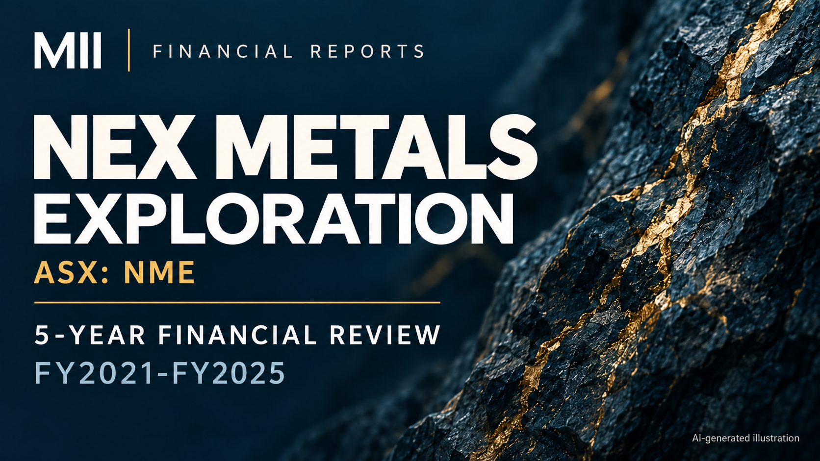 Nex Metals Explorations Limited (ASX: NME) financial review, FY2021-FY2025 — AI-generated illustration